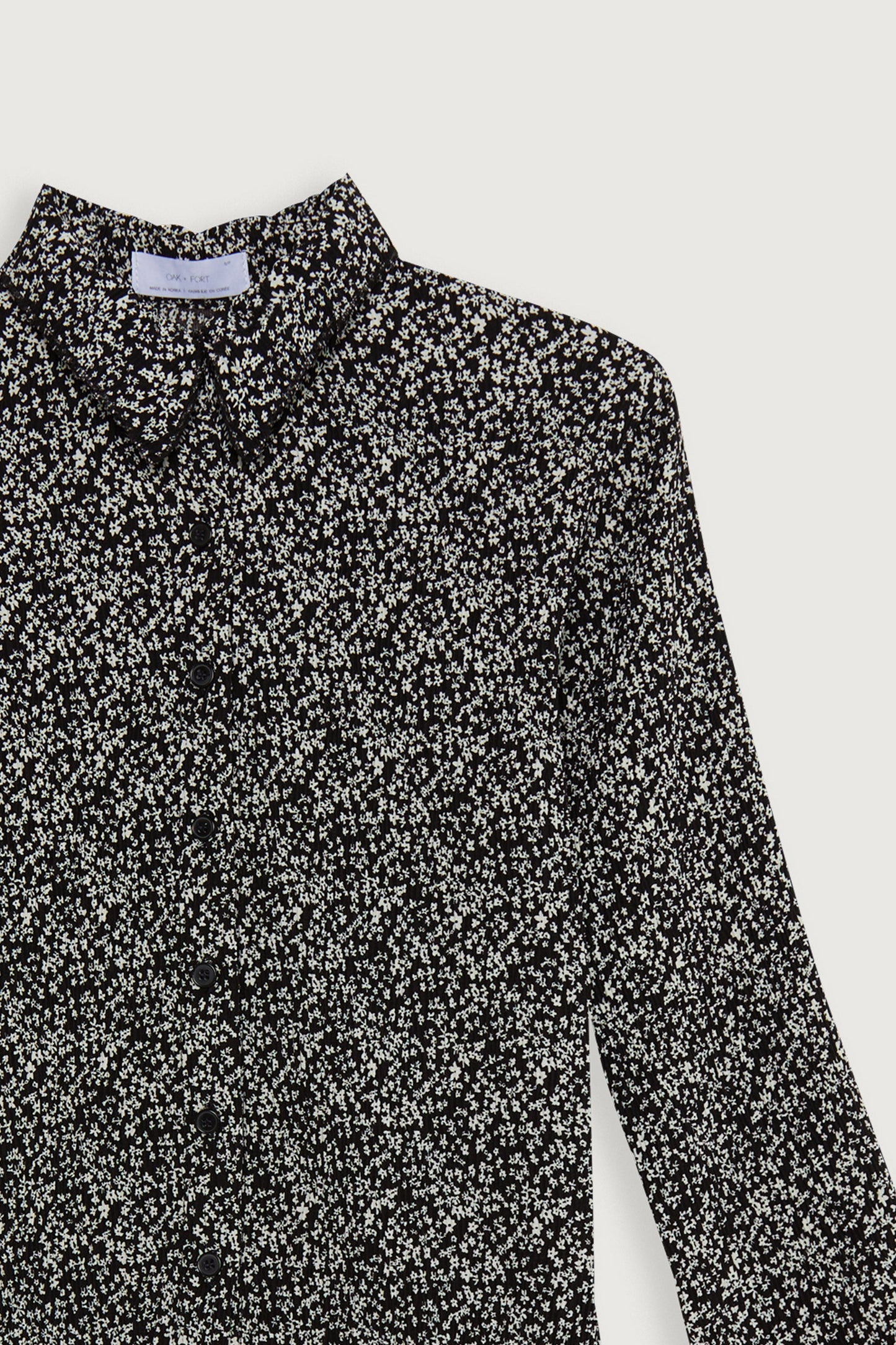 FLORAL PLEATED SHIRT