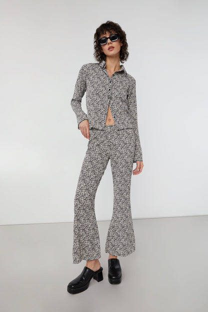 FLORAL PLEATED SHIRT