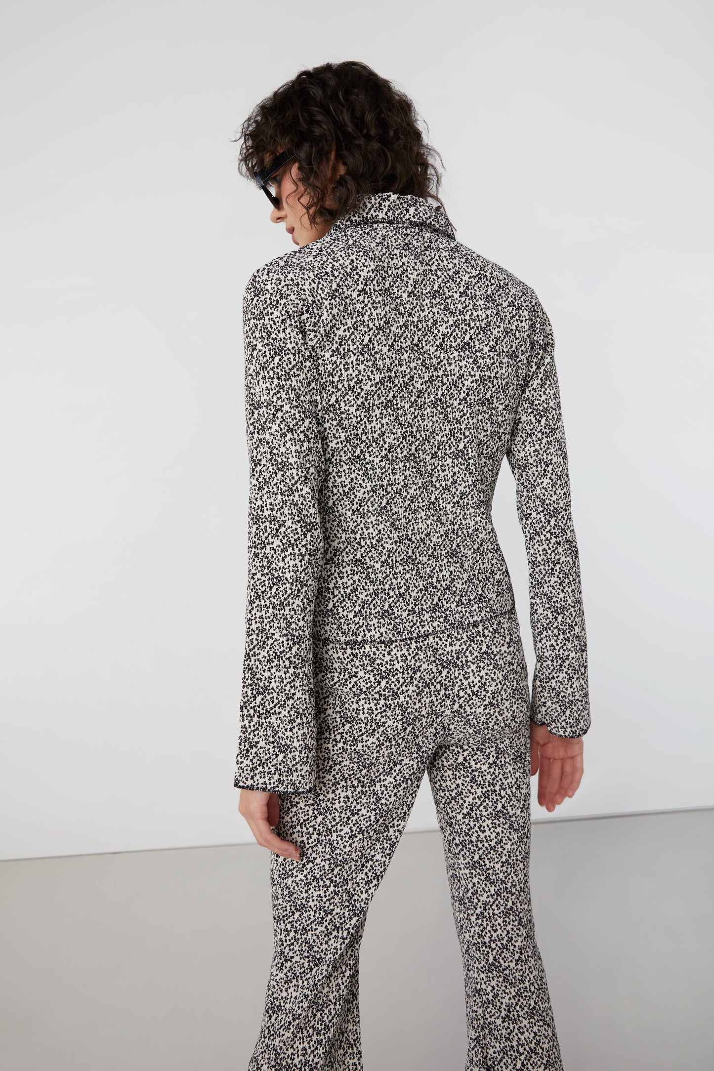 FLORAL PLEATED SHIRT