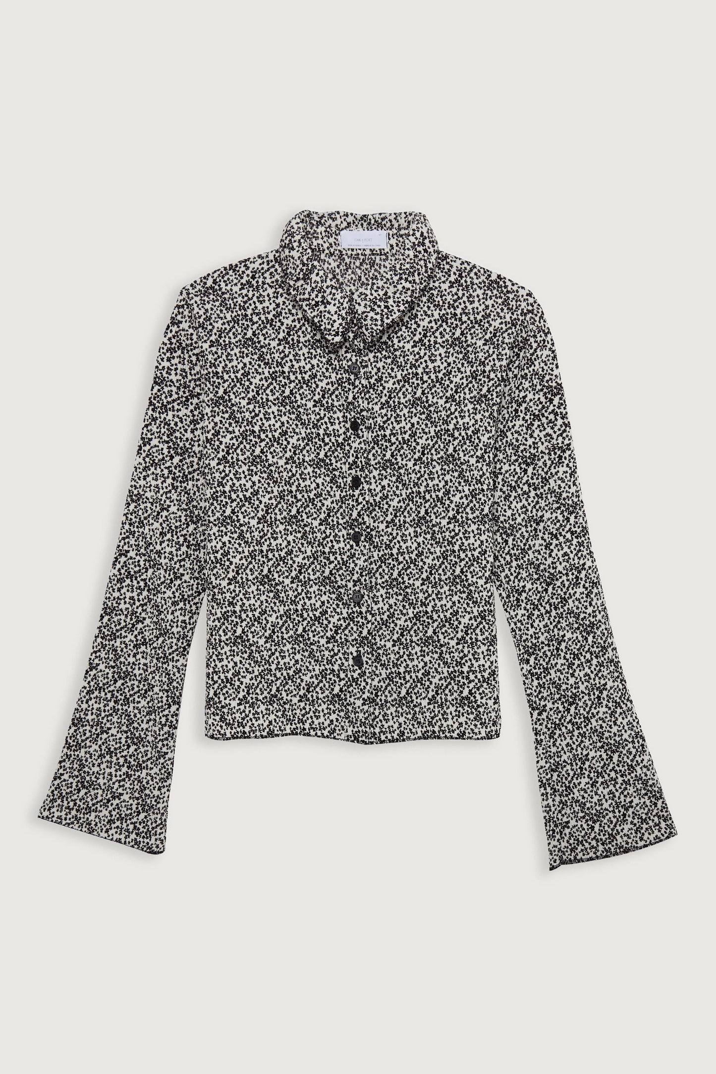 FLORAL PLEATED SHIRT