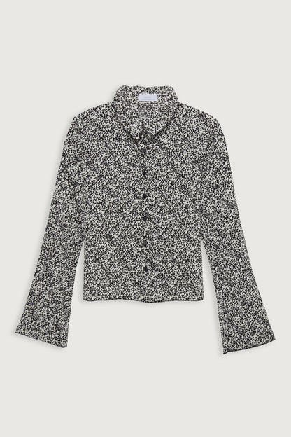 FLORAL PLEATED SHIRT