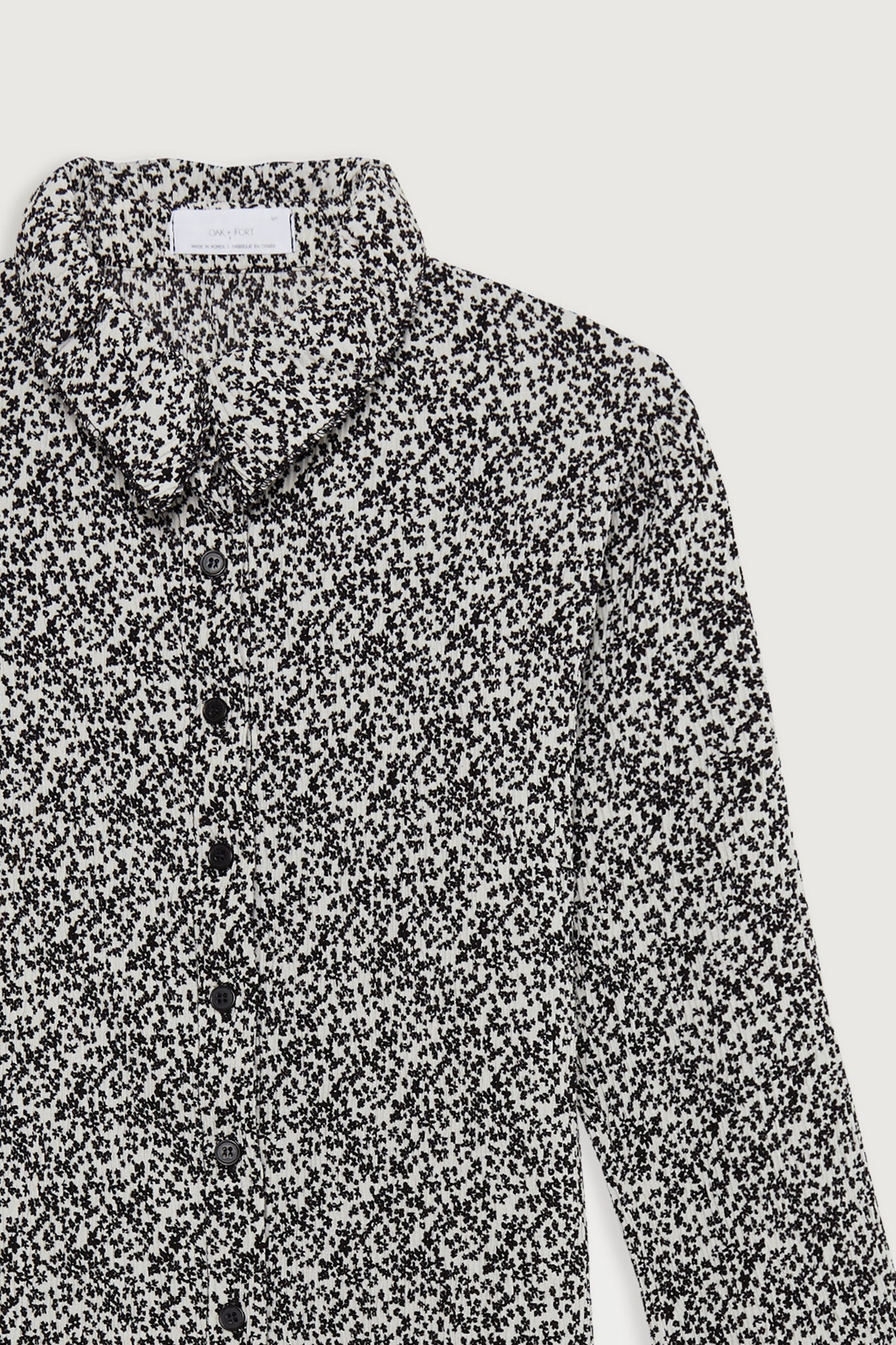 FLORAL PLEATED SHIRT