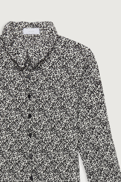 FLORAL PLEATED SHIRT