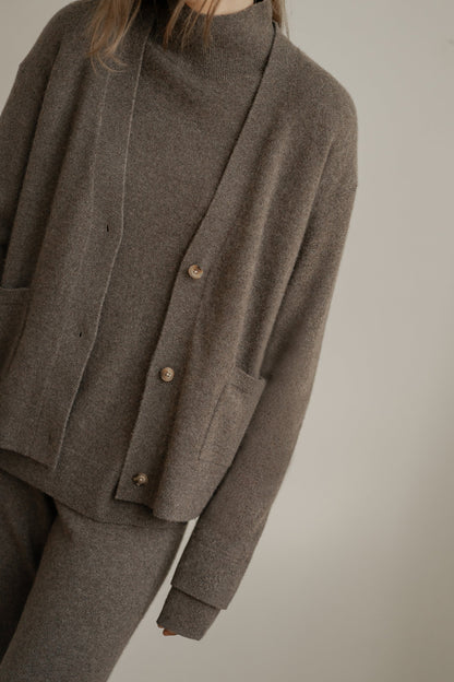100% CASHMERE CARDIGAN