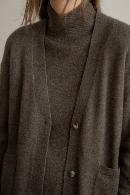 100% CASHMERE CARDIGAN