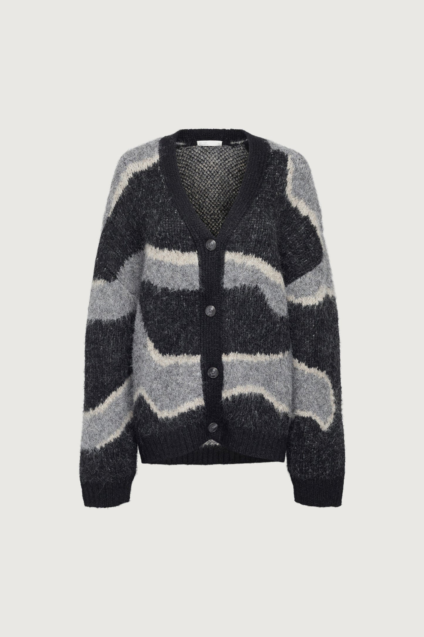 INTARSIA KNIT CARDIGAN