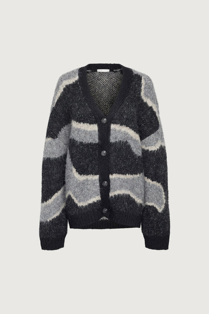 INTARSIA KNIT CARDIGAN