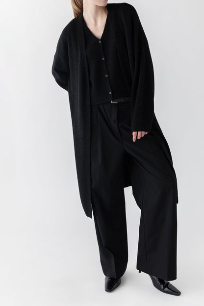 OPEN FRONT CARDIGAN