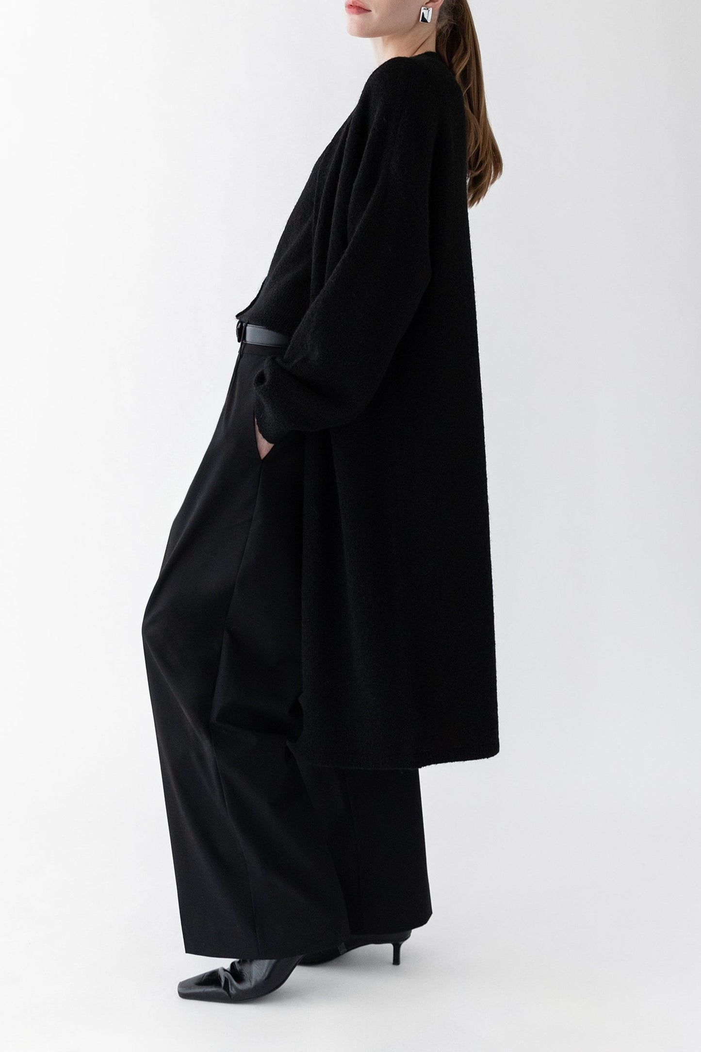 OPEN FRONT CARDIGAN