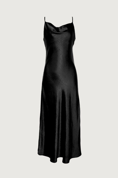 COWL NECK SLIP DRESS
