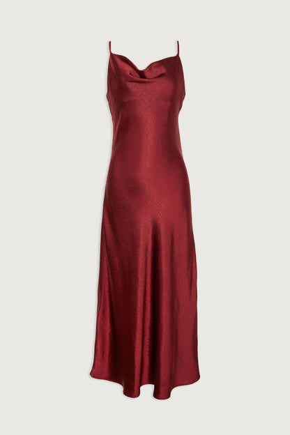 COWL NECK SLIP DRESS