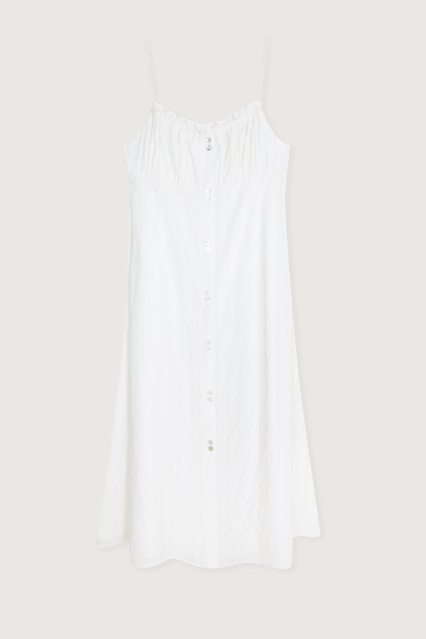 BUTTON FRONT MIDI DRESS