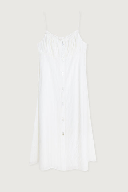BUTTON FRONT MIDI DRESS