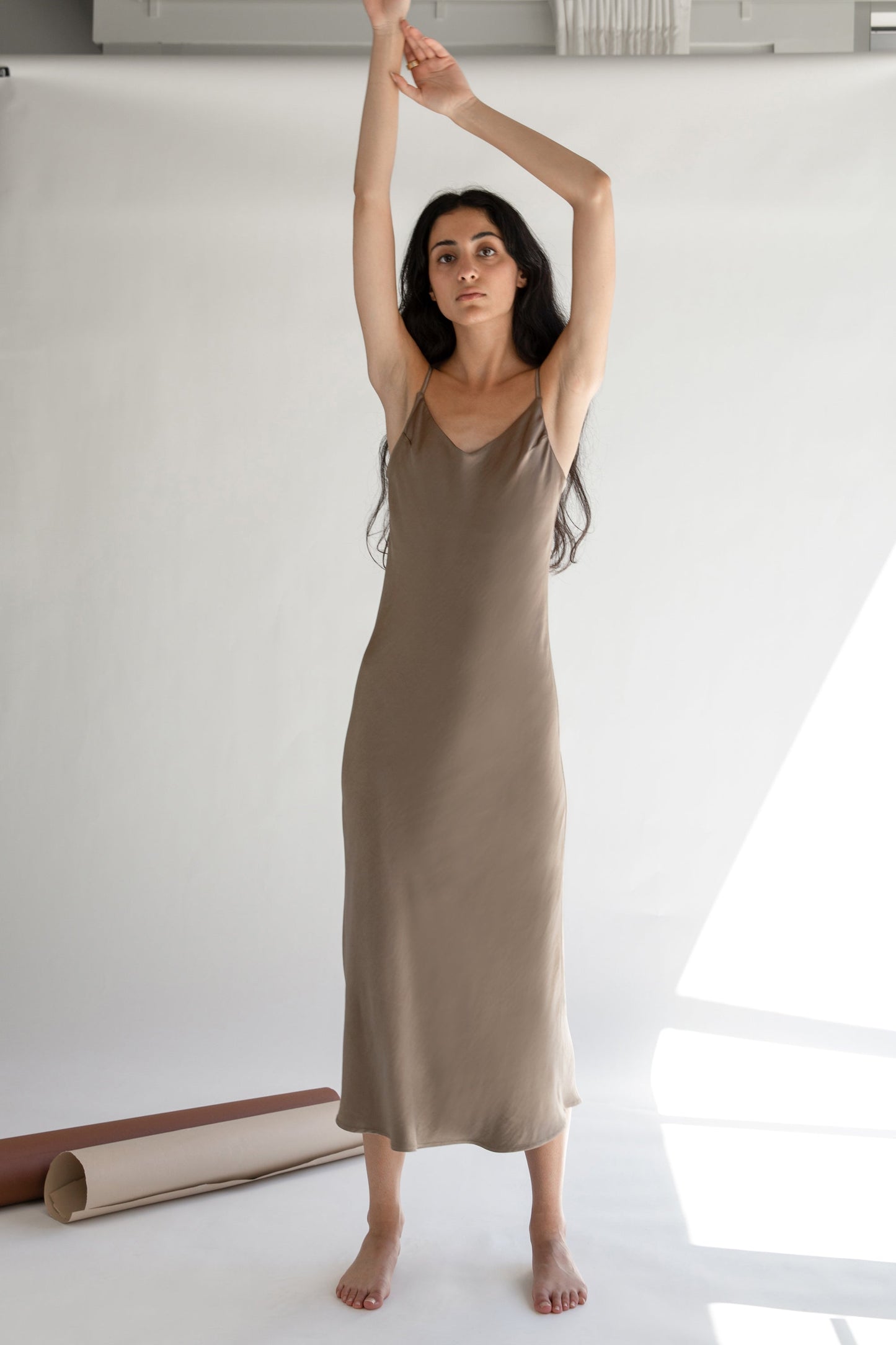 MIDI SLIP DRESS