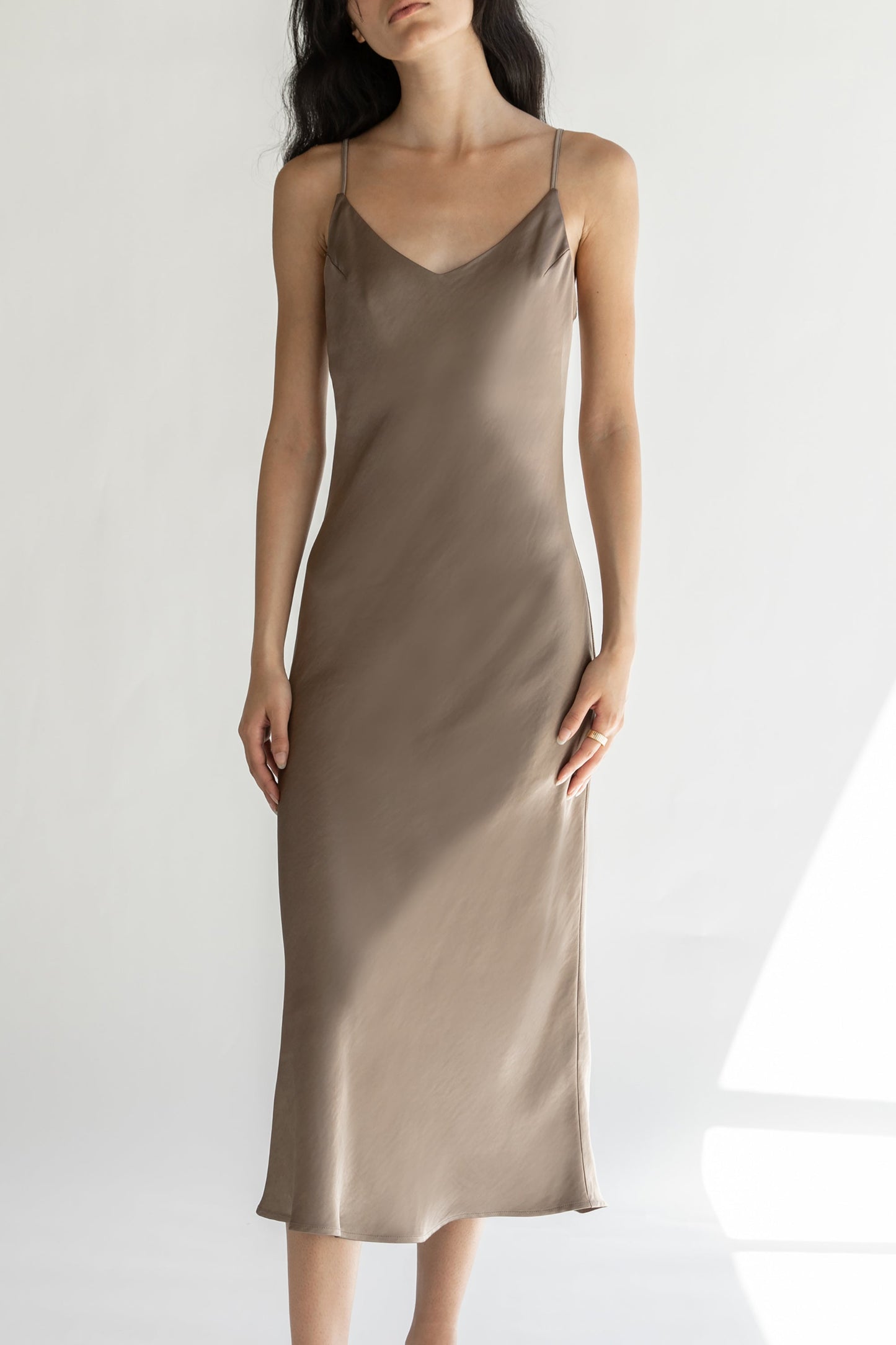 MIDI SLIP DRESS