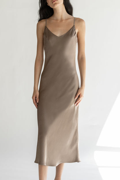 MIDI SLIP DRESS
