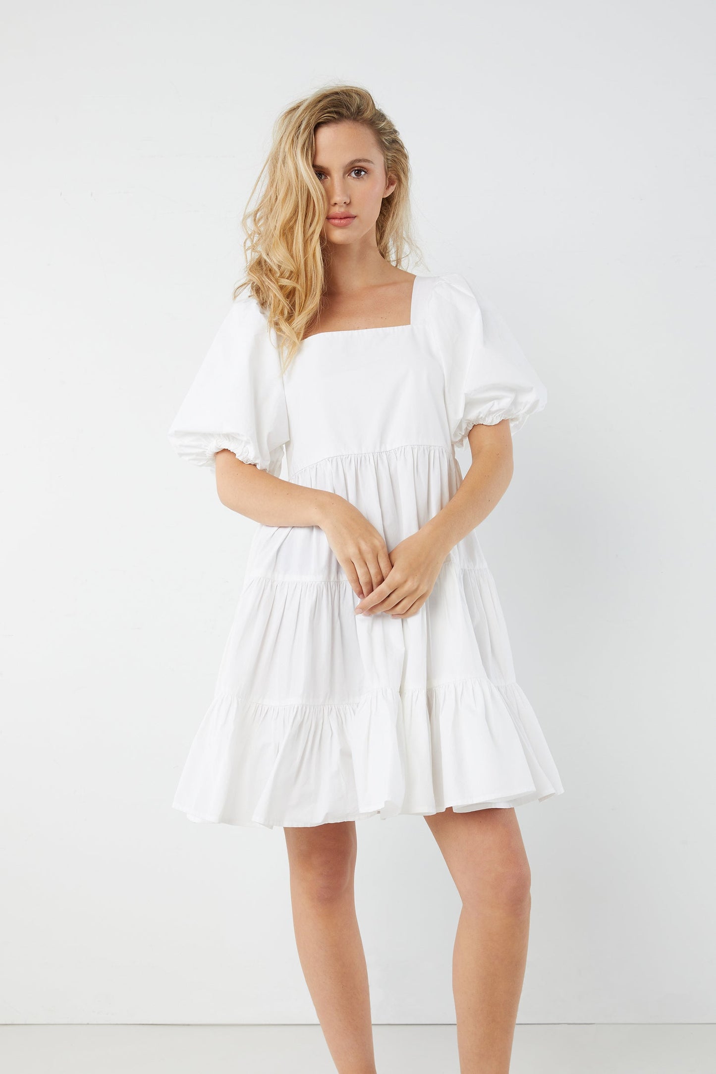 PUFF SLEEVE DRESS