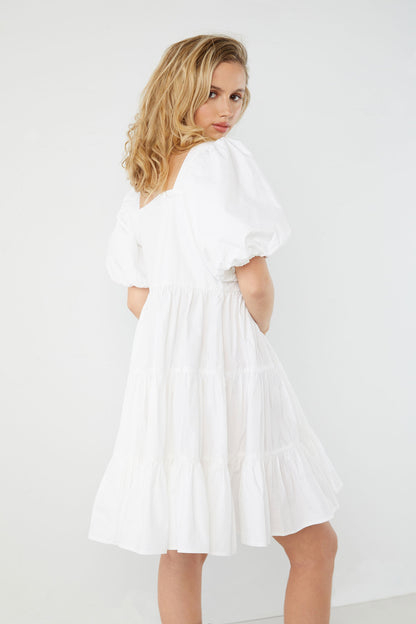 PUFF SLEEVE DRESS