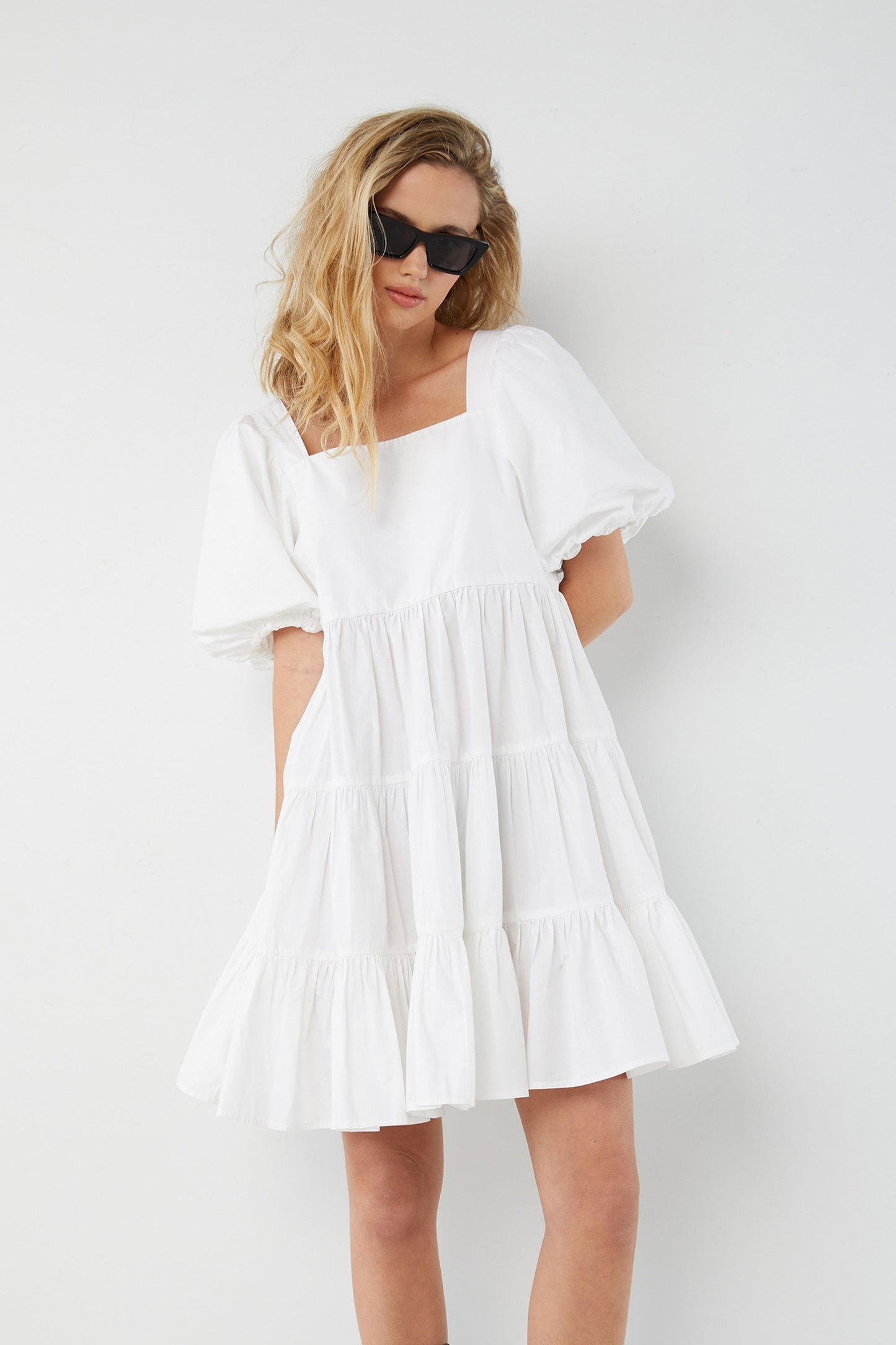 PUFF SLEEVE DRESS