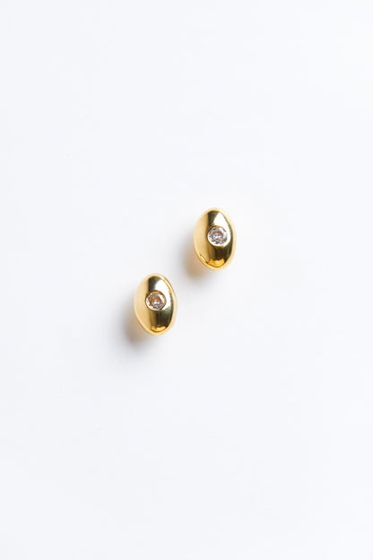 BUBBLE OVAL EARRING