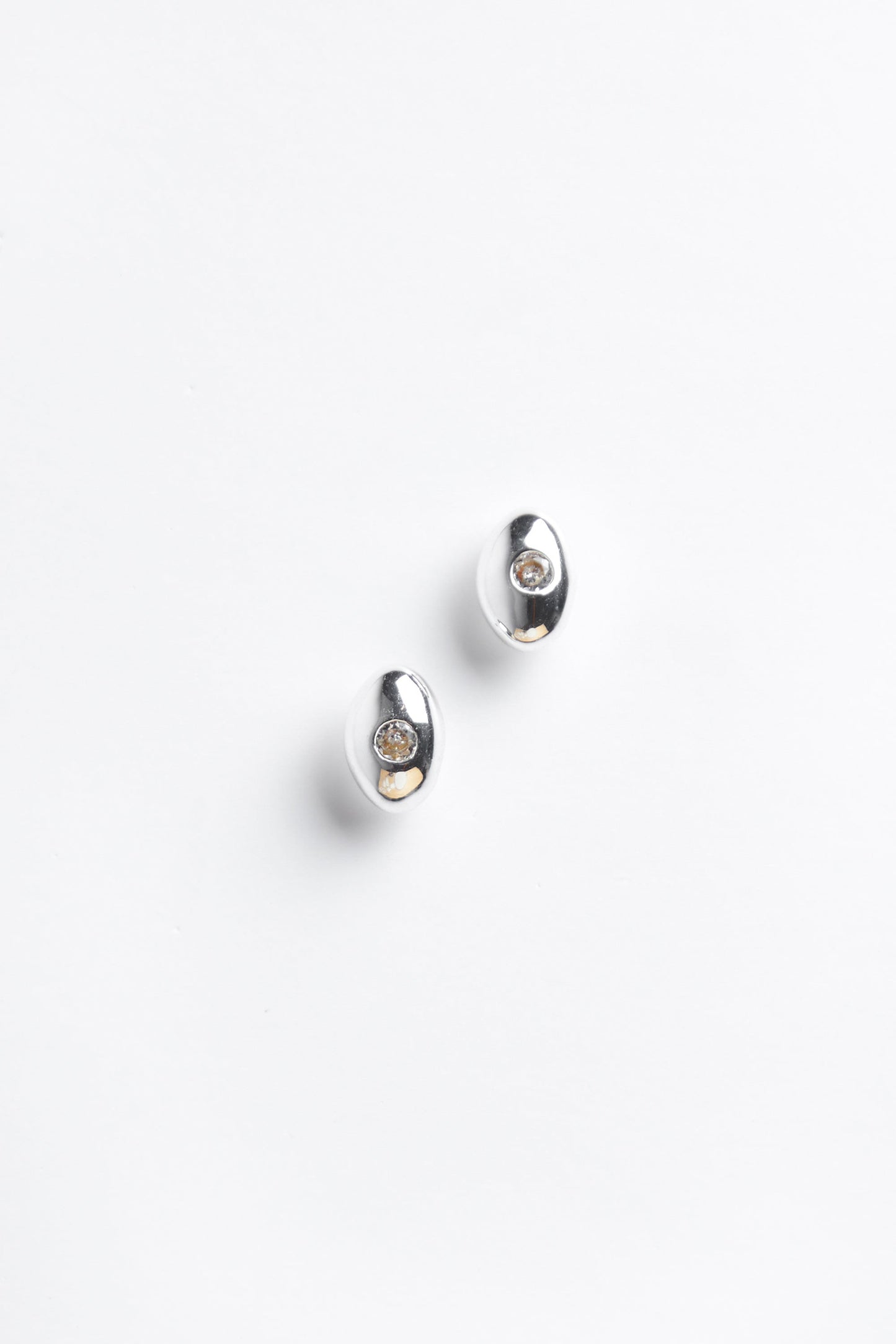 BUBBLE OVAL EARRING