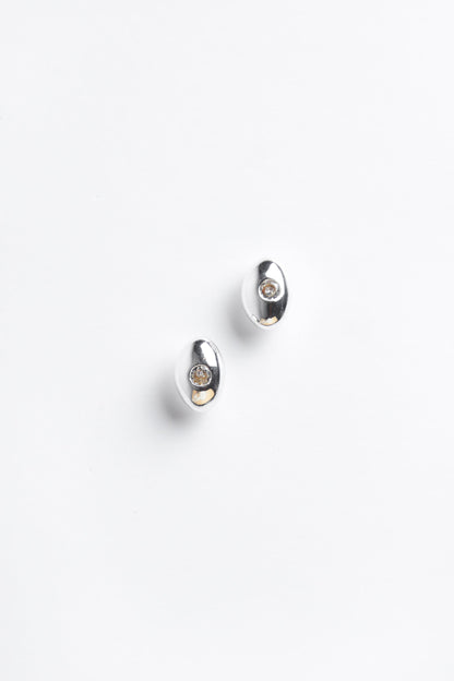 BUBBLE OVAL EARRING