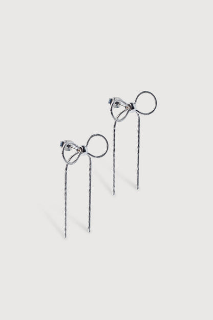 CHAIN BOW EARRING