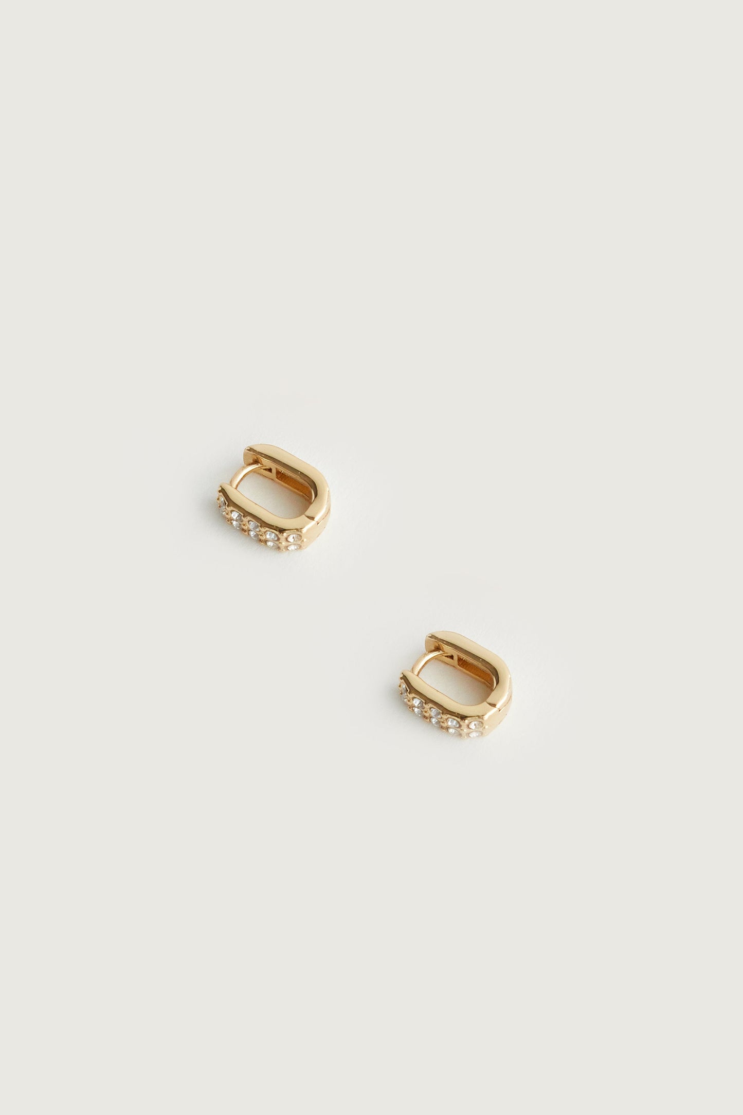 HUGGIE HOOPS WITH GEM