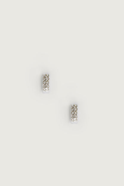 HUGGIE HOOPS WITH GEM