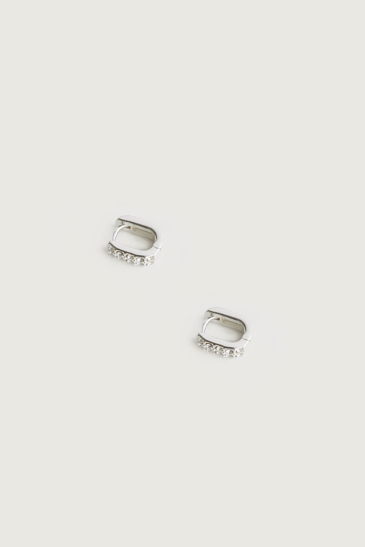 HUGGIE HOOPS WITH GEM