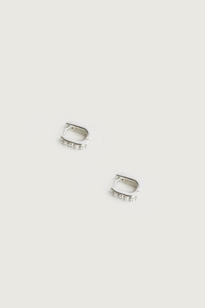 HUGGIE HOOPS WITH GEM