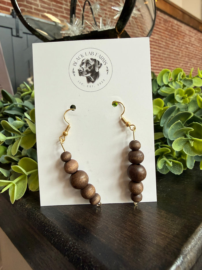 Dangle- Wood Beads Small