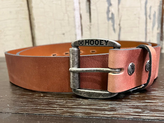 Hooey Men's Tan Bomber Belt HMBLT042-Painted Cowgirl Western Store