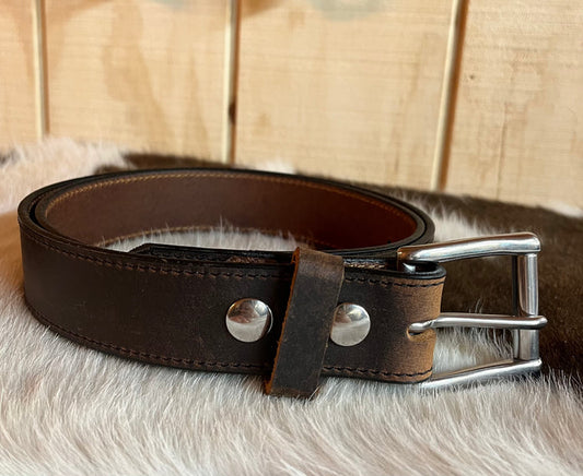 Kentucky Leather Works Brown Unisex Belt Ryann 1450-Painted Cowgirl Western Store