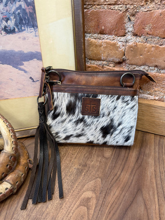 STS Ranchwear Guadalupe Cowhide Lily Genuine Leather Crossbody Purse STS35752