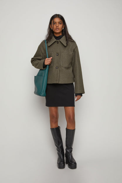COLLARED SHORT JACKET