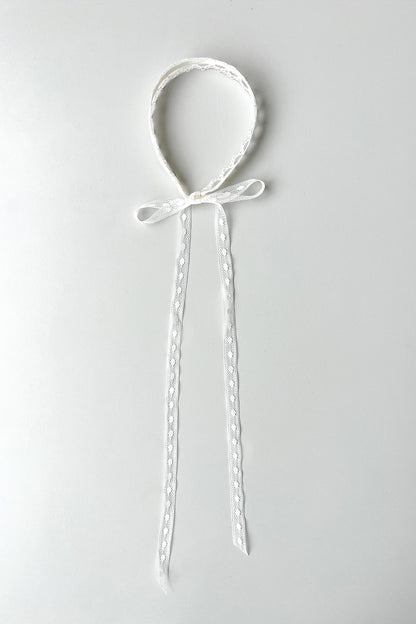 IVORY LACE TIE CHOKER