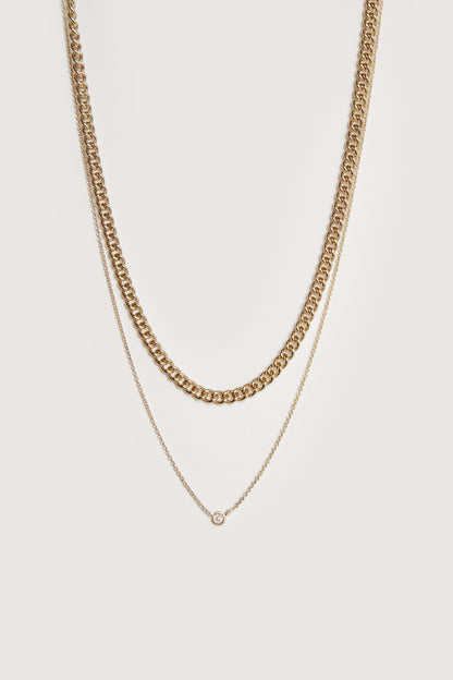 LAYERED CHAIN NECKLACE
