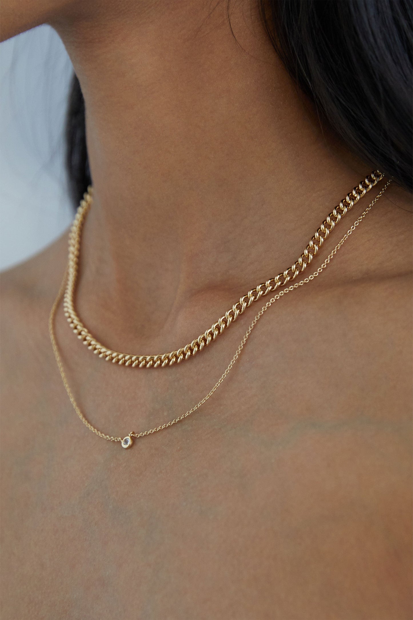LAYERED CHAIN NECKLACE