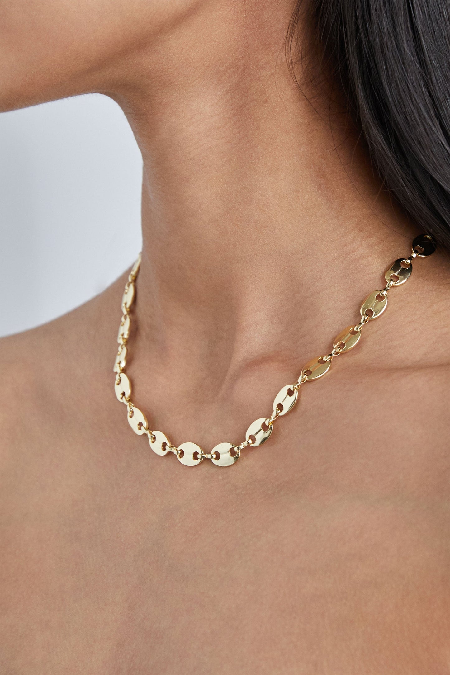 CIRCLE LINK CHAIN NECKLACE