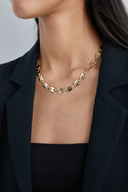 CIRCLE LINK CHAIN NECKLACE