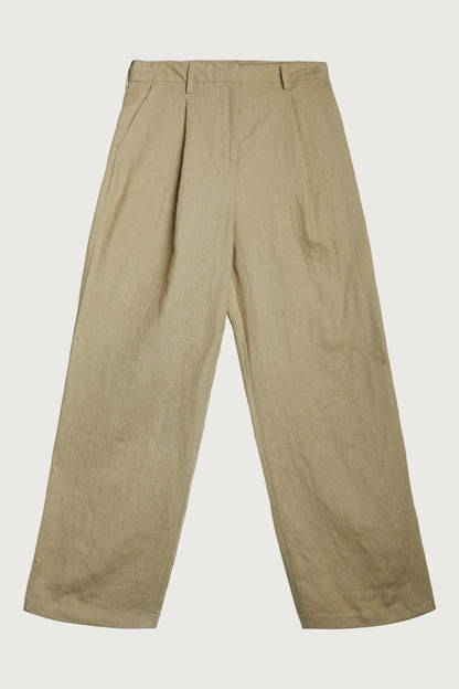 100% LINEN STRAIGHT LEG PANT