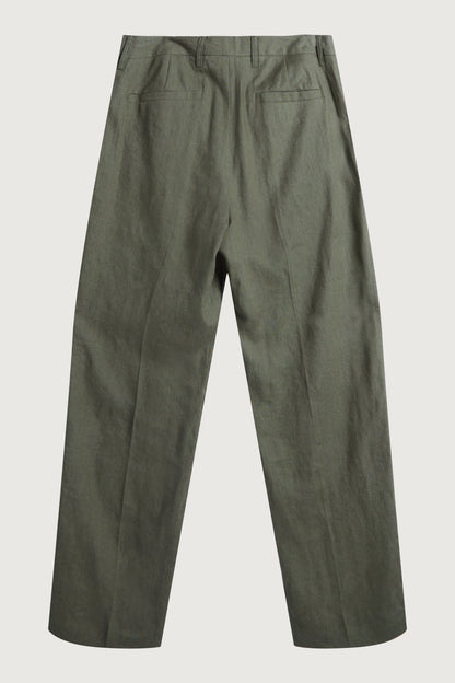 100% LINEN STRAIGHT LEG PANT