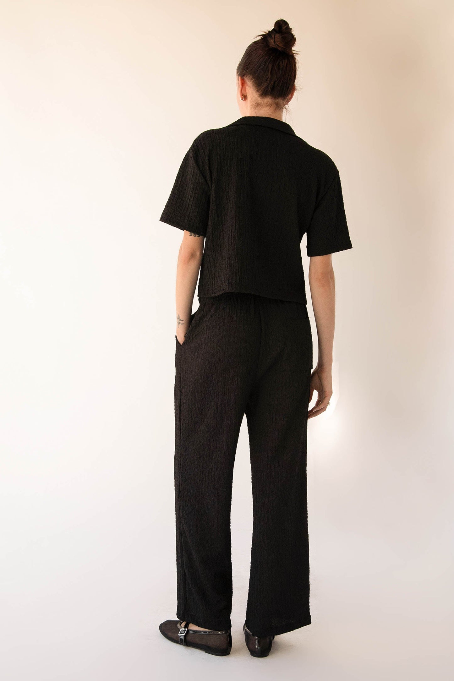 DRAWSTRING CRINKLE PANT