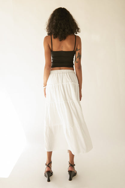 FOUR TIERED MAXI SKIRT