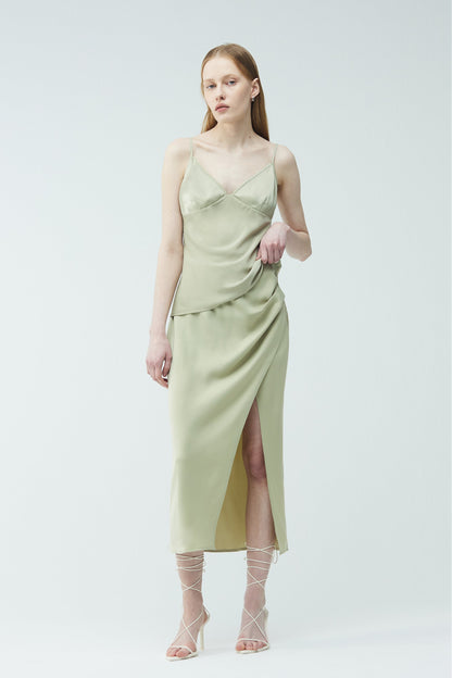 MIDI SLIP SKIRT