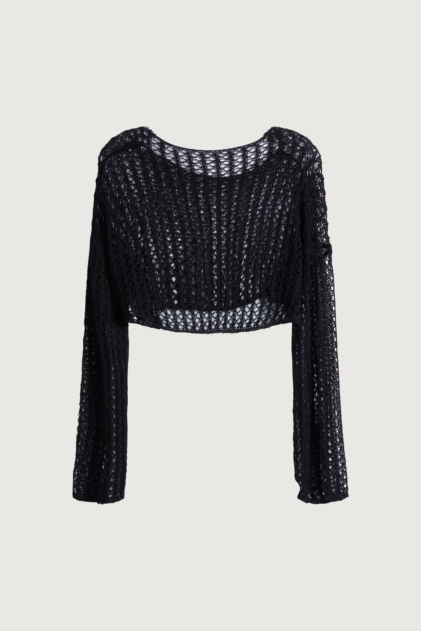 CROPPED CROCHET SWEATER