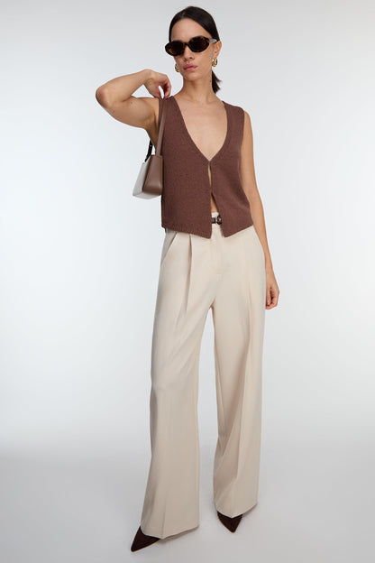 OPEN FRONT KNIT TANK
