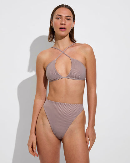 Super Hi Hi Bottom - Mini Splash Stripe Vertical: Tiki / Holiday