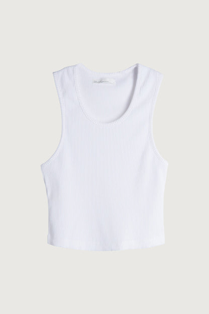 CROPPED RIBBED TANK